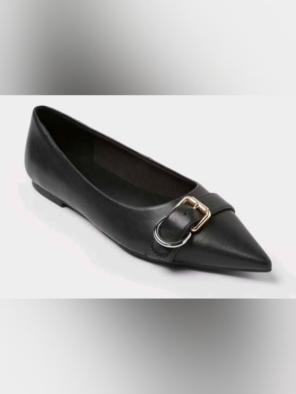 A New Day Valentina Pointed Toe Buckle Ballet Flats Memory Foam Insole – Sz 9.5